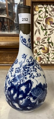 Lot 252 - A Chinese porcelain vase, baluster body with...