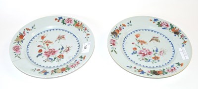 Lot 266 - Two 18th Century Chinese porcelain famille...