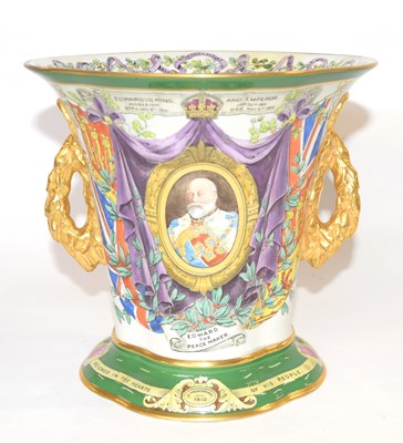 Lot 306 - A Copeland commemorative vase retailed T Goode...