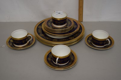 Lot 130 - Quantity of Coalport Lady Anne gilt rimmed tea...