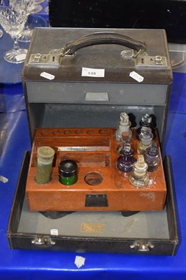 Lot 135 - A small probably medical case containing small...