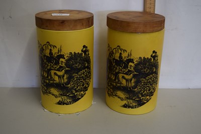 Lot 138 - A pair of Portmeirion Country Life kitchen...