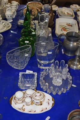 Lot 139 - Mixed Lot: Various decanters, glass vases, a...