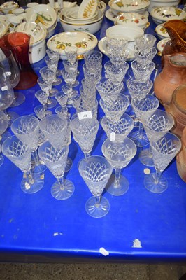 Lot 143 - Mixed Lot: Various modern crystal drinking...