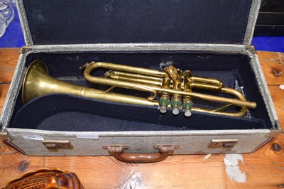Lot 210 - A Boosey & Hawkes brass trumpet