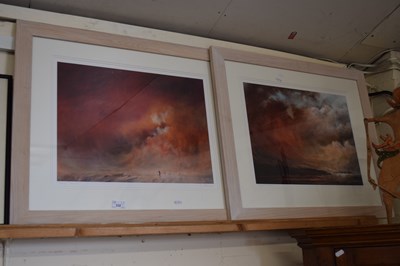 Lot 232 - Boyce, pair of coloured prints Magestic Sky...