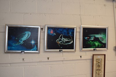 Lot 233 - Star Trek Interest - A group of three coloured...