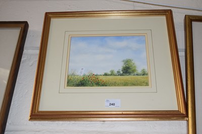 Lot 240 - Ken Walton, Wayside Poppies, Mid Norfolk
