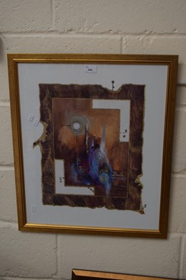 Lot 245 - Modern abstract print, framed and glazed