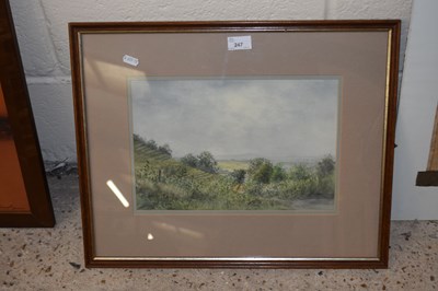 Lot 247 - Ken Walton, study of a rural landscape,...