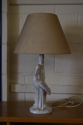 Lot 252 - Modern Italian table lamp, the base formed as...