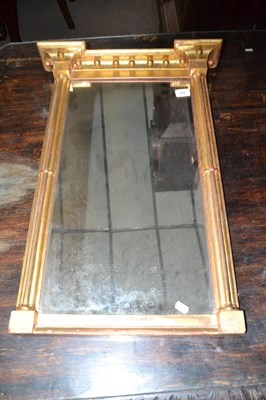 Lot 572 - A small 19th Century gilt wood pier mirror...