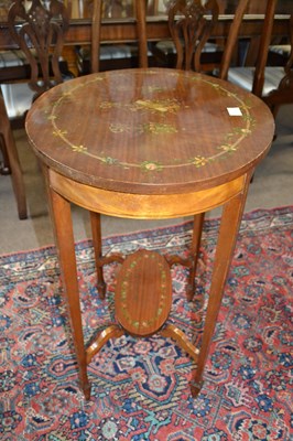Lot 537 - An Edwardian mahogany oval occasional table...
