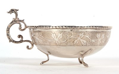 Lot 54 - A Scandinavian white metal circular bowl...