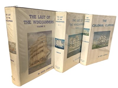 Lot 377 - BASIL LUBBOCK: 3 TITLES: THE COLONIAL CLIPPERS,...