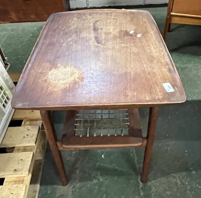 Lot 209 - A Danish hardwood mid Century two tier coffee...