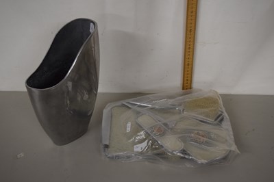 Lot 3 - A vintage chrome finish dressing table set
