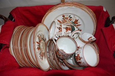 Lot 15 - Quantity of Victorian chinoiserie decorated...