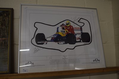 Lot 35 - Andy Forbes Legends, coloured print, framed...