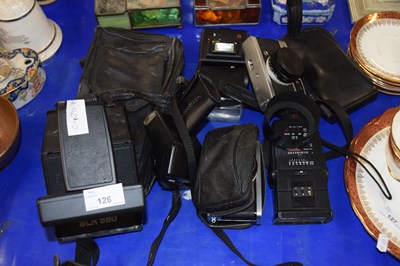 Lot 126 - Mixed Lot: A Poloroid SLR 680 camera, an...