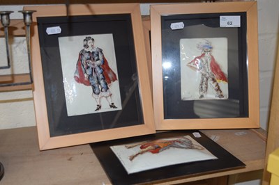 Lot 62 - A group of five small enamel pictures, various...