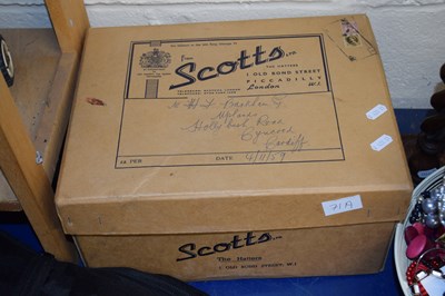 Lot 71A - A bowler hat by Scott & Co, Piccadilly, London