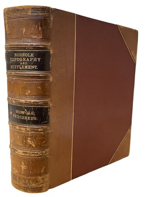 Lot 110 - WALTER RYE: AN INDEX TO NORFOLK TOPOGRAPHY,...