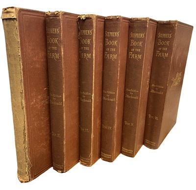 Lot 141 - J MACDONALD: STEPHEN'S BOOK OF THE FARM, in 6...