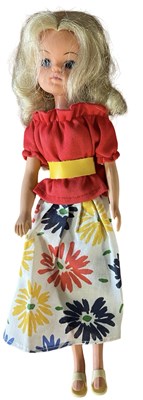 Lot 32 - Carnival Girl Sindy (Pedigree, 1985) In white...