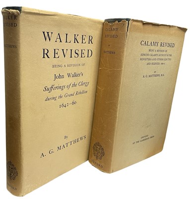 Lot 366 - A G MATTHEWS: 2 TITLES: WALKER REVISED - BEING...