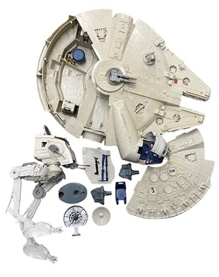 Lot 54 - A pair of 1980s Star Wars toys, the Millenium...