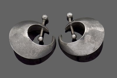 Lot 378 - Nana Ditzel for Georg Jensen, a pair of silver...
