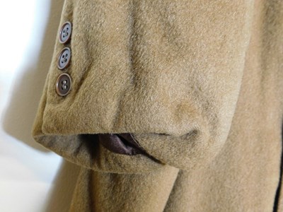Lot 225 - A gentleman cashmere Crombie coat, double...