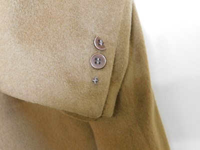 Lot 225 - A gentleman cashmere Crombie coat, double...
