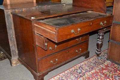 Lot 482 - Georgian mahogany gentleman's chest with...