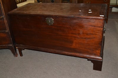 Lot 516 - Large 19th mahogany blanket box raised on...