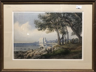 Lot 106 - J. Contini, An Italian lakeside castle,...