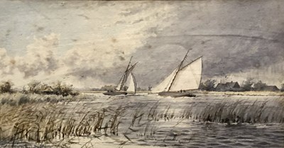 Lot 111 - Stephen J. Batchelder, Broadland scene,...