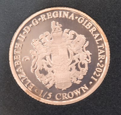 Lot 9 - Elizabeth II, Gibraltar, 2021 24 carat gold...