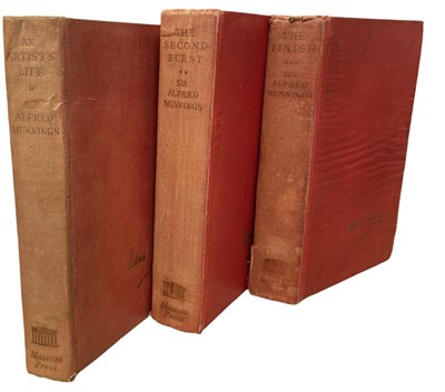 Lot 311 - SIR ALFRED MUNNINGS, 3 Titles, AN ARTIST'S...
