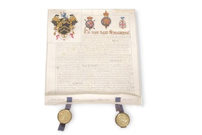 Lot 150 - A rectangular box with VR initials and royal...