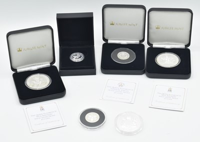 Lot 93 - Two 2016 Elizabeth II silver proof Five pound...