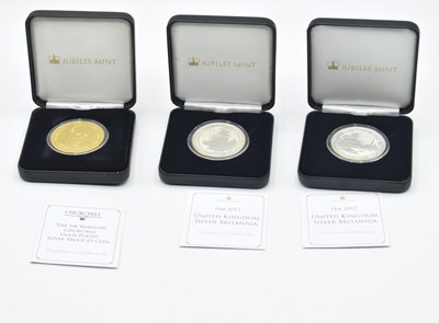 Lot 96 - Elizabeth II, two 2017 silver proof Britannia...