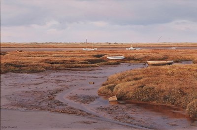 Lot 627 - Peter Barker (b.1954), "Glowing Mud-Brancaster...