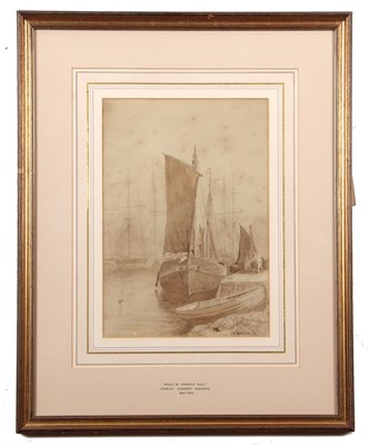 Lot 569 - Charles Harmony Harrison (1841-1902) "Boats by...