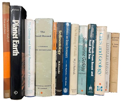 Lot 182 - A collection of books relating to geology and...