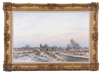 Lot 614 - Colin Burns (b.1944), Winter Landscape with a...
