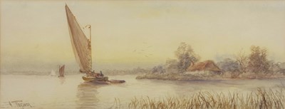 Lot 604 - A.Turner (British 20th century), Wherry on the...