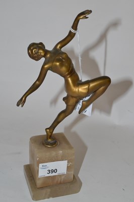 Lot 390 - art deco mercury gilded dancer