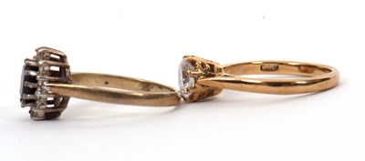 Lot 44 - Two gemset rings: to include a 9ct CZ ring...